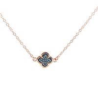 Collar Lucos Mujer in Plata Zirconia ESCO 756-AZZURRO - ESCO 756-AZZURRO